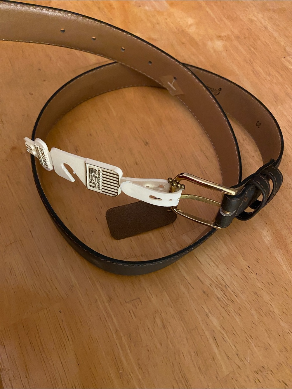 Private club brand brown color belt size 30 made in USA never used
